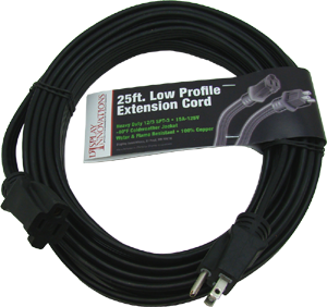 SPT-3 12/3 with ground 25' low profile flat extension cord #D11821025