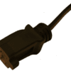 SPT-3 12/3 with ground 50' low profile extension cord, black vinyl 12AWG. 15A - Image 3